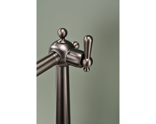 Смеситель для кухни Paulmark Retro вороненая сталь Re213226-GM