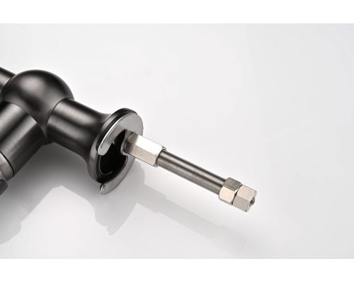 Смеситель для кухни Paulmark Retro вороненая сталь Re213226-GM