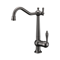 Смеситель для кухни Paulmark Retro вороненая сталь Re213226-GM