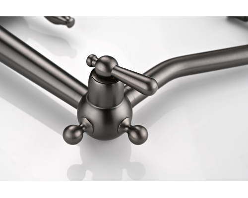 Смеситель для кухни Paulmark Retro вороненая сталь Re213226-GM