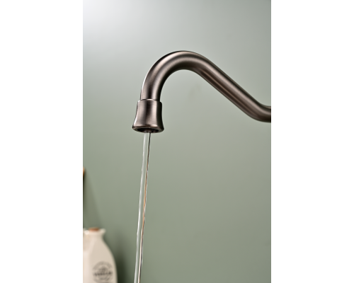 Смеситель для кухни Paulmark Retro вороненая сталь Re213226-GM