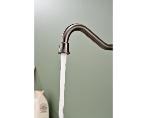 Смеситель для кухни Paulmark Retro вороненая сталь Re213226-GM