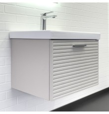 Тумба с раковиной Comforty Касабланка-60 серый шёлк Moduo 60