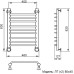 Полотенцесушитель Водяной Nika 80х40 1644-2741