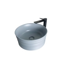 Серая матовая керамическая раковина Gid Gm969 53335