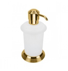 Дозатор для жидкого мыла Colombo Hermitag цвет PVD золото/матовое стекло
