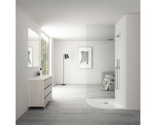 Поддон душевой из искусственного камня Vincea VST-4SQ9012W-L 120x90 белый матовый левый