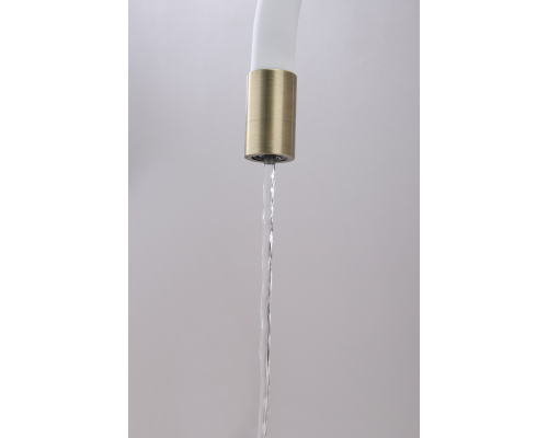 Смеситель для кухни Paulmark Salix Sa213419-BRw Бронза Белый