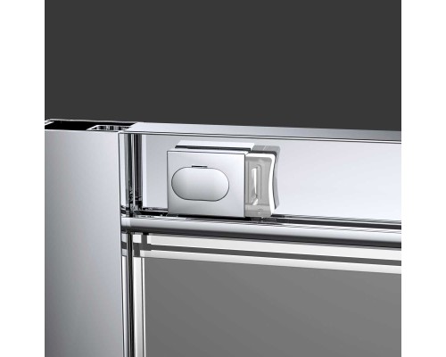 Душевая дверь Vincea Alpha VDS-3AL110CLB, 1100, черный, стекло прозрачное