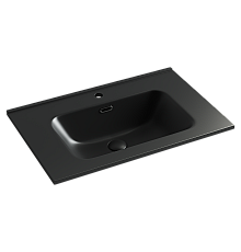 Умывальник накладной Ceramicanova Element 710x465x180 черный матовый