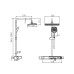 Душевая система Arrow AMG13SH870CP с термостатом хром