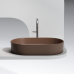 Чаша накладная овальная Ceramica Nova Element 60x38 Темно-Коричневый Матовый
