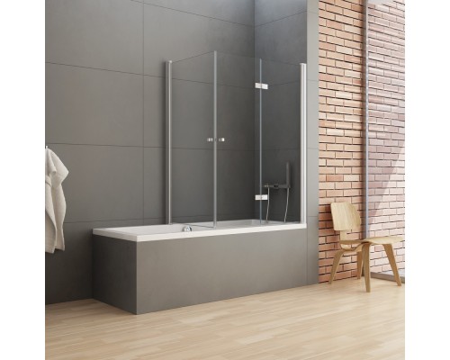 Шторка для ванны NEW TRENDY NEW SOLEO 120x70x140 R хром