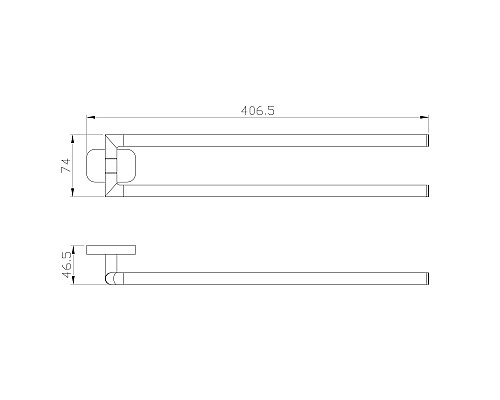 Полотенцедержатель поворотный Wonzon&Woghand, Темный графит