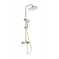Душевая система с термостатом Wonzon&Woghand, Брашированное золото