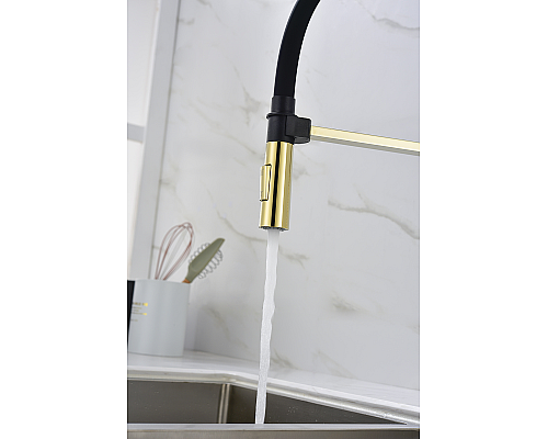 Смеситель для кухни Paulmark Halt золото Ha214021-G