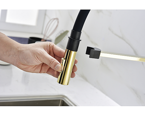 Смеситель для кухни Paulmark Halt золото Ha214021-G