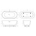 Акриловая ванна BelBagno 170x80 BB413-1700-800-MATT без гидромассажа