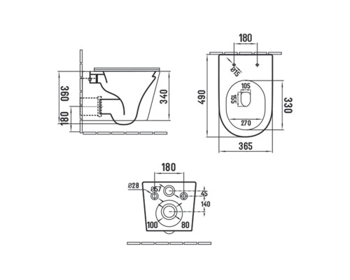 Унитаз подвесной Vincea Piatti VT1-11SMB черный матовый ультратонкое Soft-close сиденье