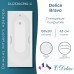Ванна из литьевого мрамора Delice Bravo 190х90 глянцевая с ручками Хром