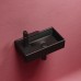 Рукомойник подвесной Ceramicanova черный матовый Element 407x217x100