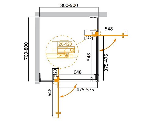 Душевой уголок Cezares Slider 90x80 SLIDER-AH-2-70/80-80/90-GRIGIO-Cr профиль Хром стекло серое Душевой уголок Cezares Slider 90x80 SLIDER-AH-2-70/80-80/90-GRIGIO-Cr профиль Хром стекло серое