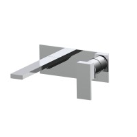 Встраиваемый в стену однорычажный смеситель AQG Bold One, для раковины, хром