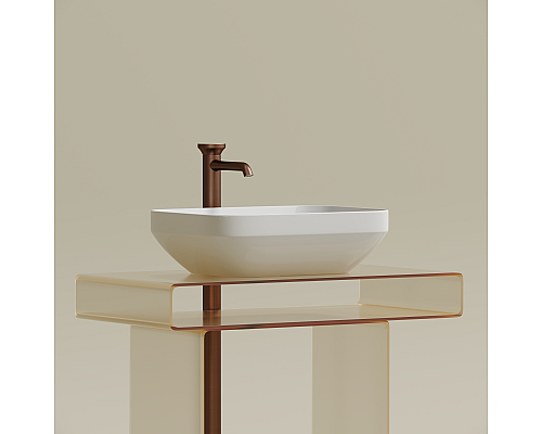 Чаша накладная прямоугольная Ceramica Nova Element 50x36 белый