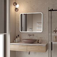 Зеркало Reflection Party с LED подсветкой, сенсором, музыкальным блоком, подогревом 80х70