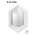 Душевое ограждение NEW TRENDY AVEXA GOLD BRUSHED R 100x80x200 золото