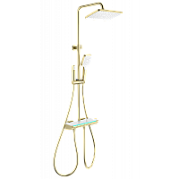Душевая система с термостатом Wonzon&Woghand, Брашированное золото