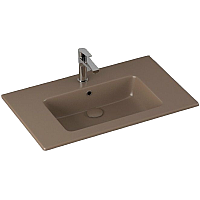 Раковина ISVEA SistemaT накладная 810x465x140 коричневый матовый 10SL51081SV-2H