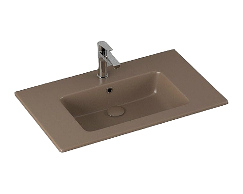 Раковина ISVEA SistemaT накладная 810x465x140 коричневый матовый 10SL51081SV-2H