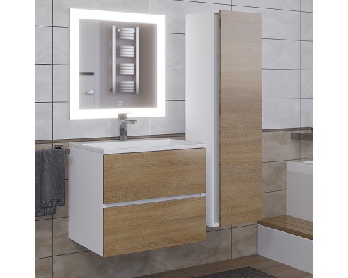 Раковина для ванной 60 см, Uperwood Barsa, белая глянцевая