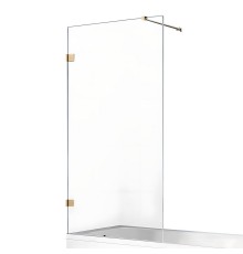 Шторка для ванны NEW TRENDY AVEXA GOLD BRUSHED 90x150 EXK-2008-WP брашированное золото