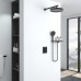 Душевой комплект Vincea Inspire VSFW-3I21MT2RMB встраиваемый, термостат, 2 режима, черный