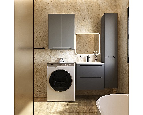 Подвесной шкаф Style Line Марелла 60 Люкс Plus СС-00002423 Серый матовый антискрейтч