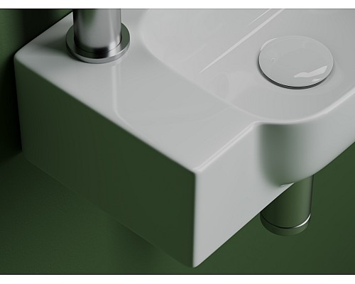 Рукомойник подвесной Ceramicanova 403x249x140, с отверстием под смеситель