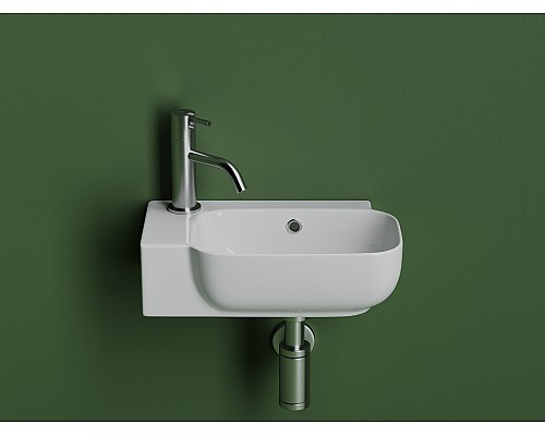 Рукомойник подвесной Ceramicanova 403x249x140, с отверстием под смеситель