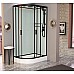 Душевая кабина Frank F418R Black правосторонняя 100x80x220 см