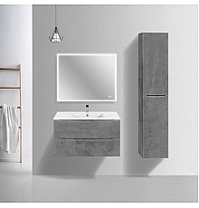 База под керамическую раковину Vincea Mia Slim 900 подвесная 2 ящика Soft close Beton