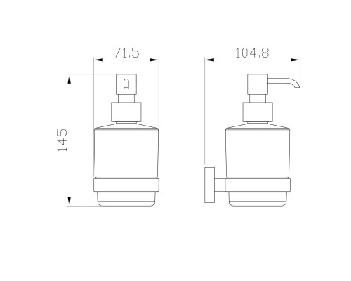 Дозатор мыла Wonzon&Woghand GRAFFITY, Брашированный никель 9333-BN