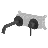 Смеситель для умывальника скрытого монтажа WHITECROSS Y Y1225BL (черный матовый)