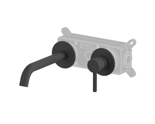 Смеситель для умывальника скрытого монтажа WHITECROSS Y Y1225BL (черный матовый)