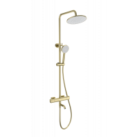 Душевая система с термостатом Wonzon&Woghand, Брашированное золото
