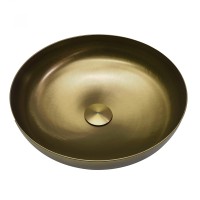 Раковина накладная ABBER Wasser Kreis золото матовое