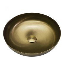 Раковина накладная ABBER Wasser Kreis золото матовое