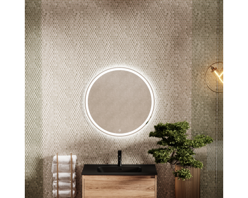 Зеркало для ванной комнаты Sancos Bella D700 c подсветкой, BE700