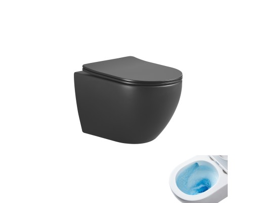 Подвесной унитаз Gid Tr2122TF-Bm