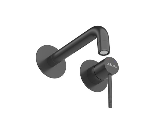 Смеситель для раковины Cezares Relax RELAX-BLI2-1-NOP-W0 Черный матовый